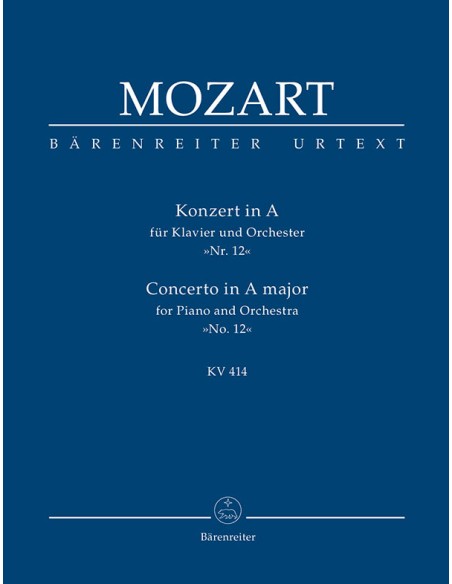 Concerto n. 12 KV414 for Piano and Orchestra